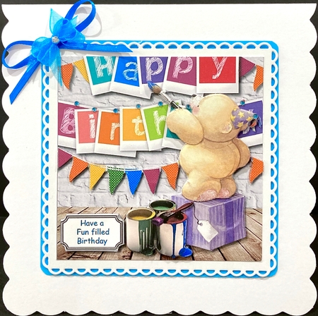 Forever friends bear painting birthday by Jan Salisbury