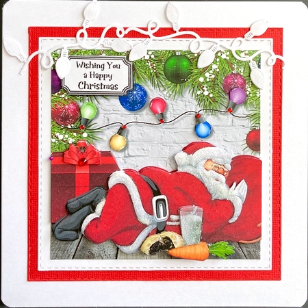 Christmas Santa sleeping on the job by Jan Salisbury