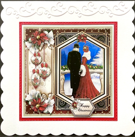 Art Deco Christmas Couple 6 Mini Page Kit  by Jan Salisbury