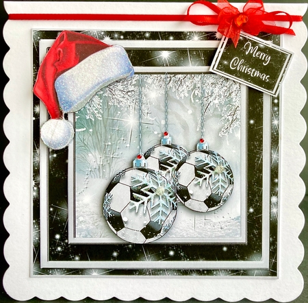 Football Baubles by Jan Salisbury