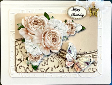 Sweet pastel  Roses Mini Kit A5 by Jan Salisbury