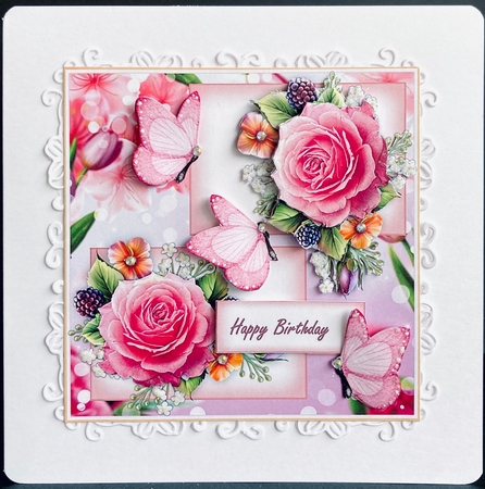 Spring Roses & Butterflies Mini Kit by Jan Salisbury
