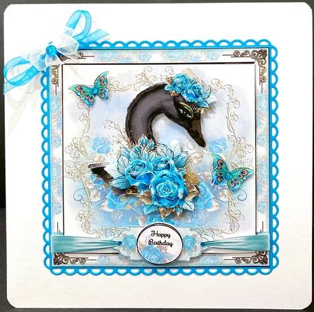 Floral Swan 2 Mini Page Kit  by Jan Salisbury