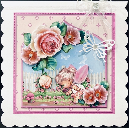 Fairy Garden - Decoupage Card Mini Kit by Jan Salisbury