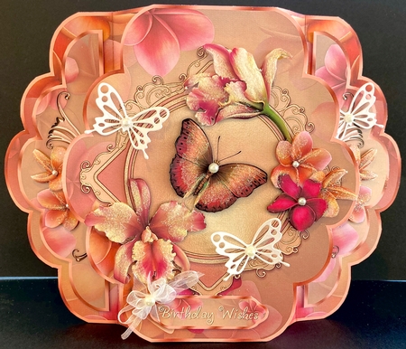 Opulent Orchids - Quick & Easy Pop-out Card Mini-Kit by Jan Salisbury