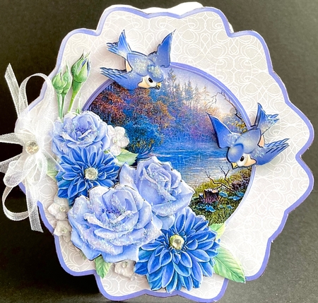 At the River - Fancy Hexagon Card Mini Kit by Jan Salisbury