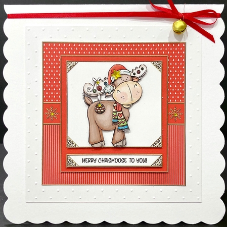Merry Chrismoose To You - Red by Jan Salisbury