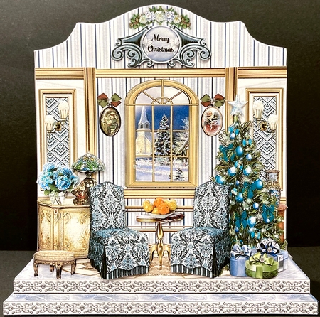 Christmas Room 02 Shaped Mini Page Kit  by Jan Salisbury