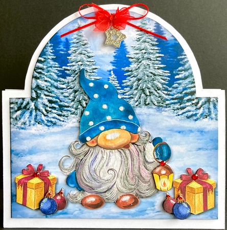 Shaped Card Cute Gnome Mini Kit by Jan Salisbury