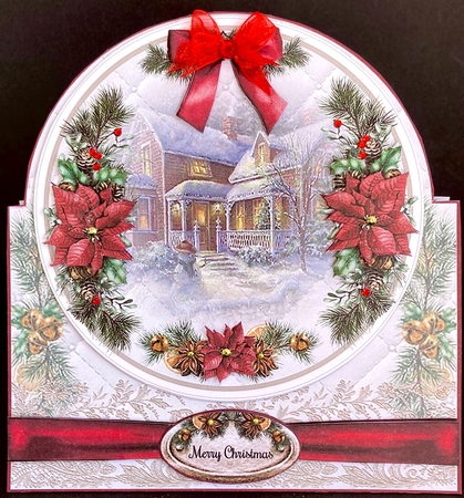 Watercolour Christmas Scenic Shaped Bumper Mini Page Kits  by Jan Salisbury