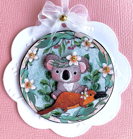 FRANGIPANI ANIMAL TOPPERS by Jan Salisbury