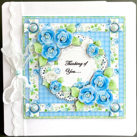 Thinking of You Roses  Quick card by Jan Salisbury