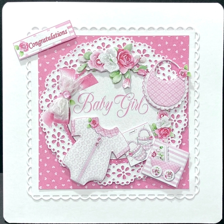 8x8 A sweet baby girl mini kit by Jan Salisbury