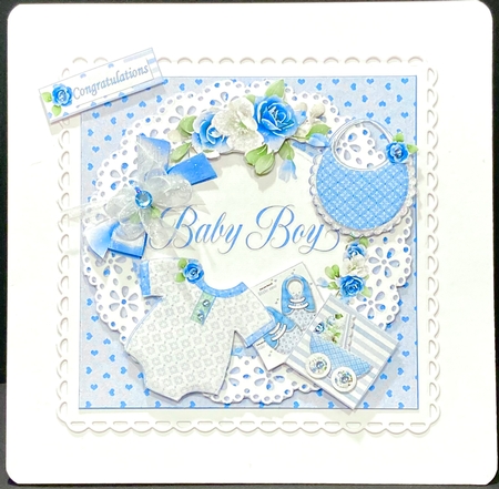 8x8 A beautiful baby boy mini kit by Jan Salisbury