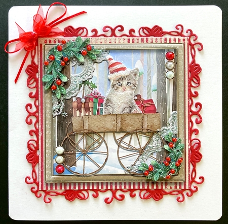 Christmas Cats kit THREE  by Jan Salisbury