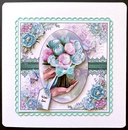 Peony Bouquet Bumper Mini Page Kits by Jan Salisbury