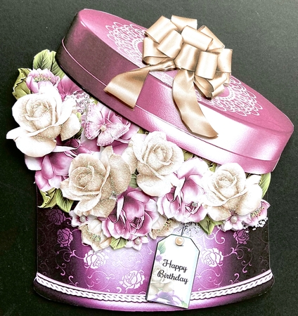 Box Of Summer Roses 03 Shaped Mini Page Kit  by Jan Salisbury