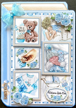 Baby Boy Book Shaped Mini Page Kit by Jan Salisbury