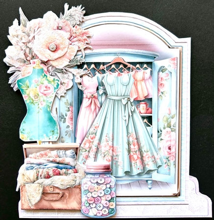 Stitched Up 4 XL Shaped Card Kit by Jan Salisbury