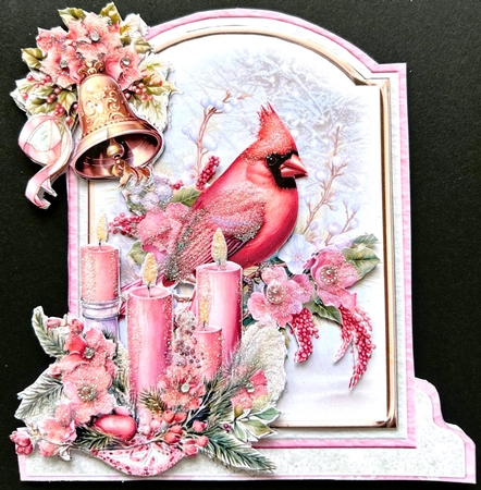 Rosey Christmas 14 XL Shaped Card Kit by Jan Salisbury