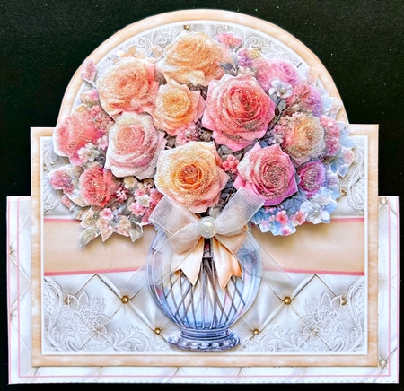 Pastel Roses Tent Card Kit by Jan Salisbury