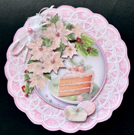 Christmas Cake - Medallion Card Mini Kit by Jan Salisbury