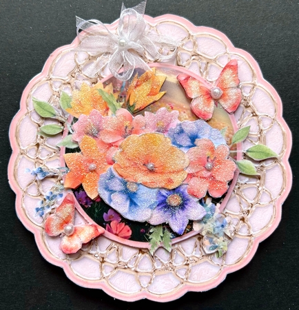 Colourful Posy - Medallion Card Mini Kit by Jan Salisbury