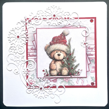 Christmas Teddy Mini Kit by Jan Salisbury