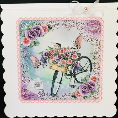 Summer Floral Bicycle  by Jan Salisbury