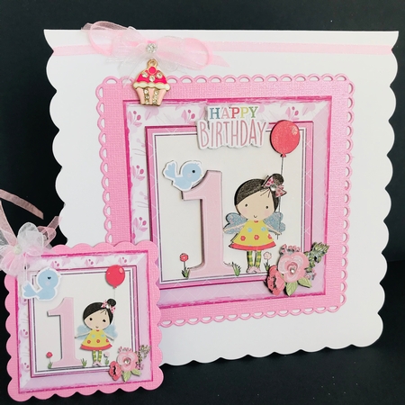 Fairy birthday card - age 1 by Jan Salisbury