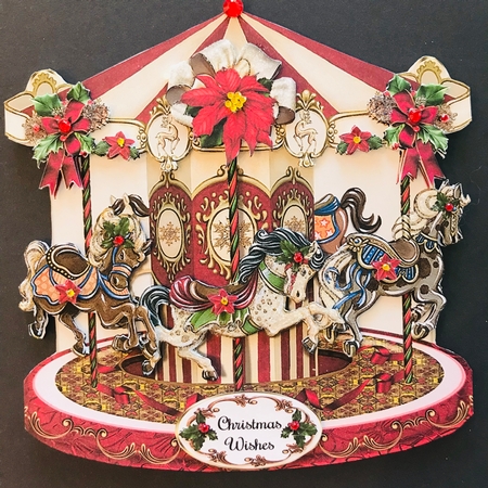 Christmas Carousel - Shaped Mini Page Kit by Jan Salisbury