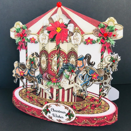 Christmas Carousel - Shaped Mini Page Kit by Jan Salisbury