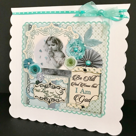 Be Still and Know  7x7 Card Front & Insert Mini Kit by Jan Salisbury