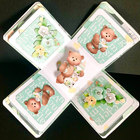 Gender Neutral Milestones Exploding Box Kit by Jan Salisbury