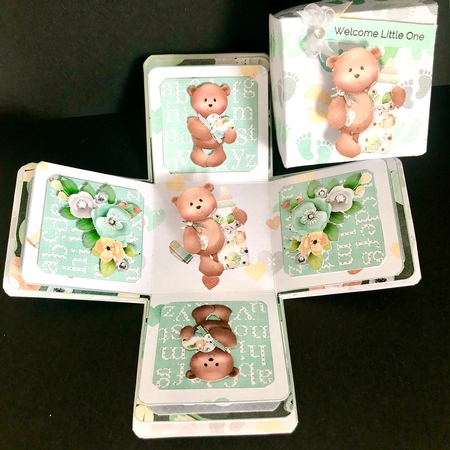 Gender Neutral Milestones Exploding Box Kit by Jan Salisbury