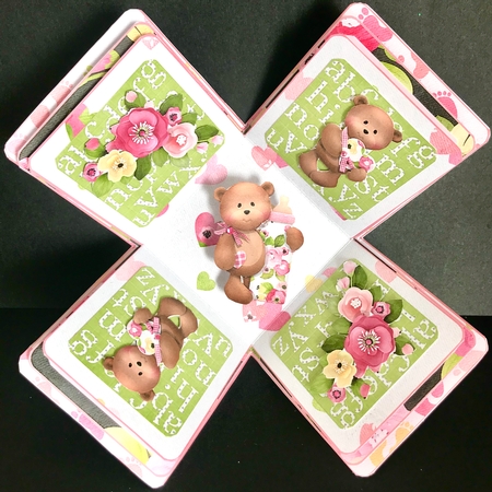 Girl Milestones Exploding Box Kit by Jan Salisbury