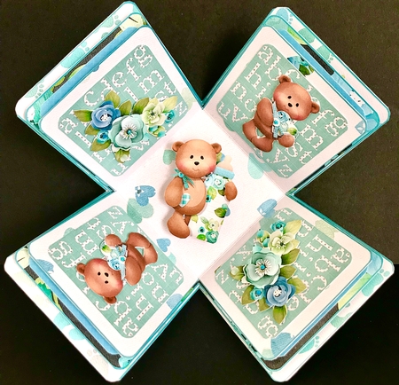 Boy Milestones Exploding Box Kit by Jan Salisbury