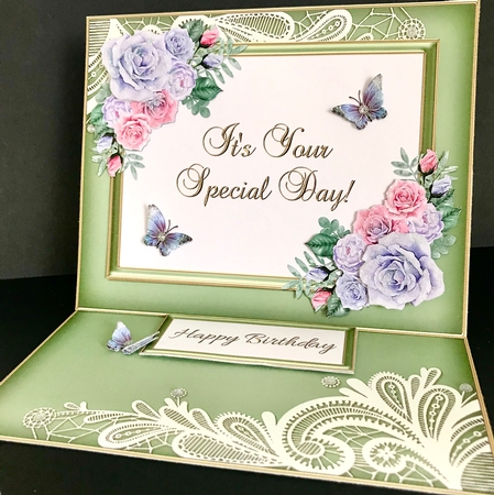 Its Your Special Day Easel Card Plus Envelope by Jan Salisbury