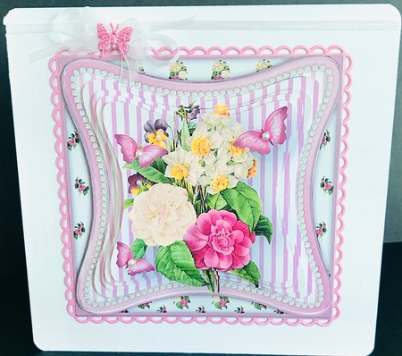 Mixed Bouquet - Curved Frame Card Mini Kit by Jan Salisbury