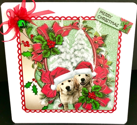 Cute Christmas Puppies 1 by Jan Salisbury