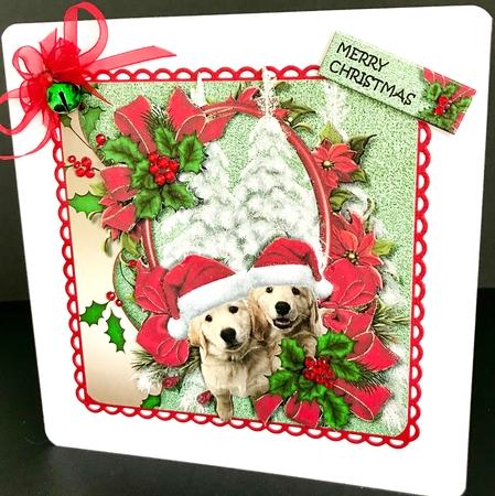 Cute Christmas Puppies 1 by Jan Salisbury