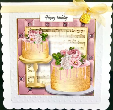 Beautiful Blush & Gold Cakes  by Jan Salisbury