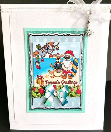 Christmas Down Under 2 - 6x4 Card Front Kit by Jan Salisbury