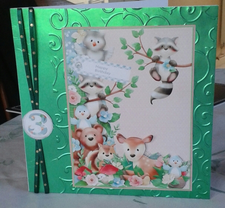 Birthday Numbers Woodland Friends Mini Kit with Decoupage  by Jane Appleton-Lowles