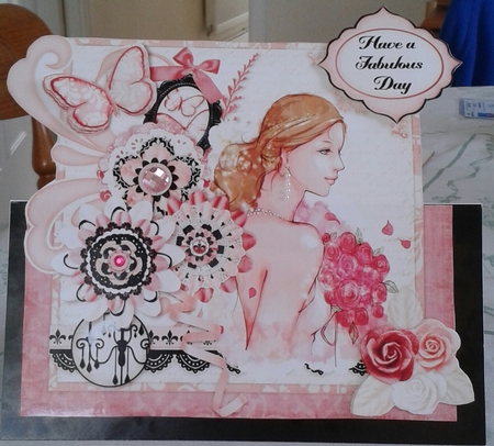 Elegance Over the Edge Tent Card & Envelope (Large) by Jane Appleton-Lowles