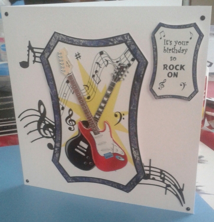 Rock on music topper by Jane Appleton-Lowles