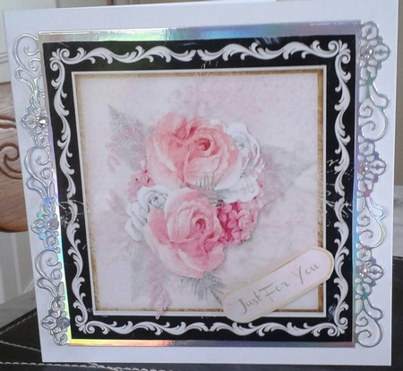 Beautiful Pink and Silver Floral  by Jane Appleton-Lowles