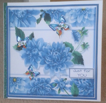 Butterfly & Blooms Card Topper - Card 1 by Jane Appleton-Lowles