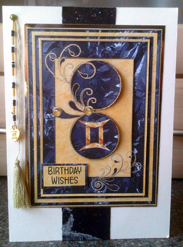 Golden Oriental Card Front with Pyramage Featured Gallery Photo