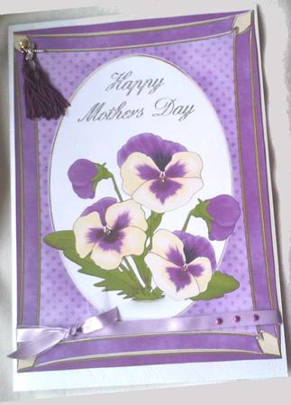 A4 Pansy - Mothers Day by Jane Bramley